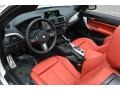 Coral Red 2016 BMW M235i Convertible Interior Color