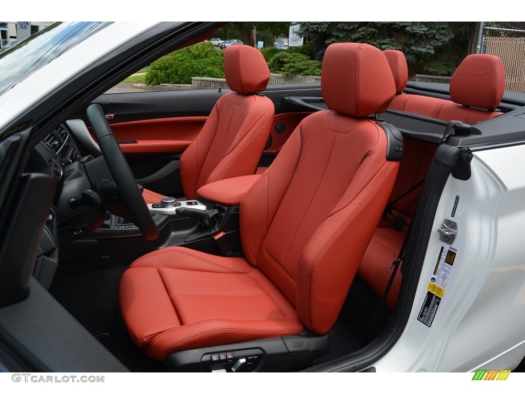 2016 M235i Convertible - Alpine White / Coral Red photo #14