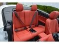 2016 BMW M235i Coral Red Interior Rear Seat Photo