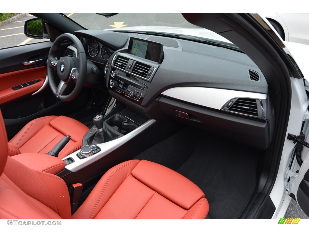 2016 BMW M235i Convertible Coral Red Dashboard Photo #114429112