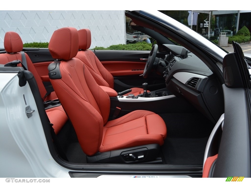 2016 M235i Convertible - Alpine White / Coral Red photo #27