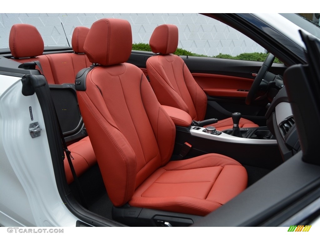 Coral Red Interior 2016 BMW M235i Convertible Photo #114429156
