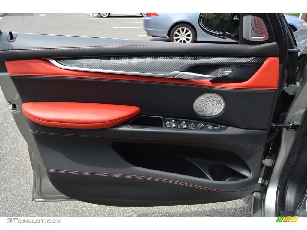 2015 BMW X5 M Standard X5 M Model Mugello Red Door Panel Photo #114429478