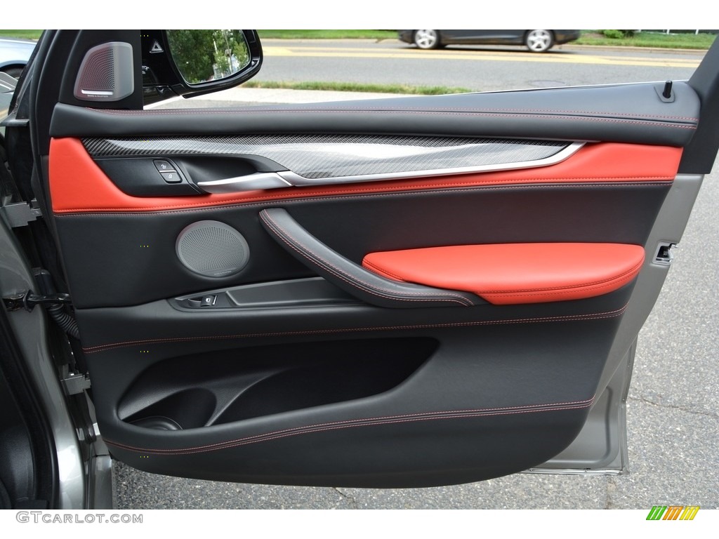 2015 BMW X5 M Standard X5 M Model Mugello Red Door Panel Photo #114429961