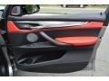 2015 BMW X5 M Mugello Red Interior Door Panel Photo