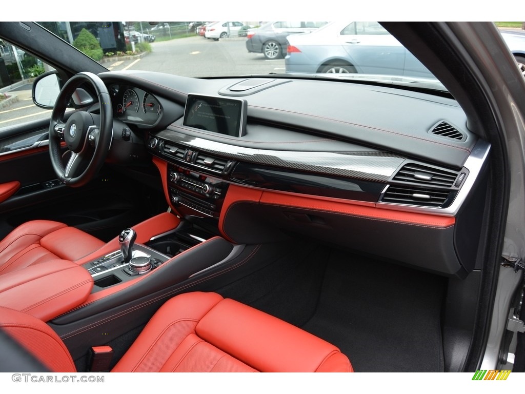 2015 BMW X5 M Standard X5 M Model Mugello Red Dashboard Photo #114429985