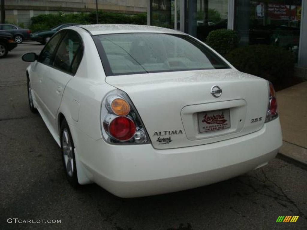 2003 Altima 2.5 S - Cloud White / Frost photo #2