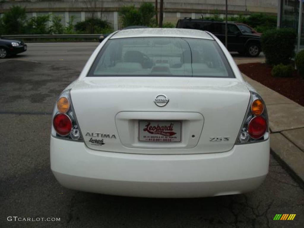 2003 Altima 2.5 S - Cloud White / Frost photo #3