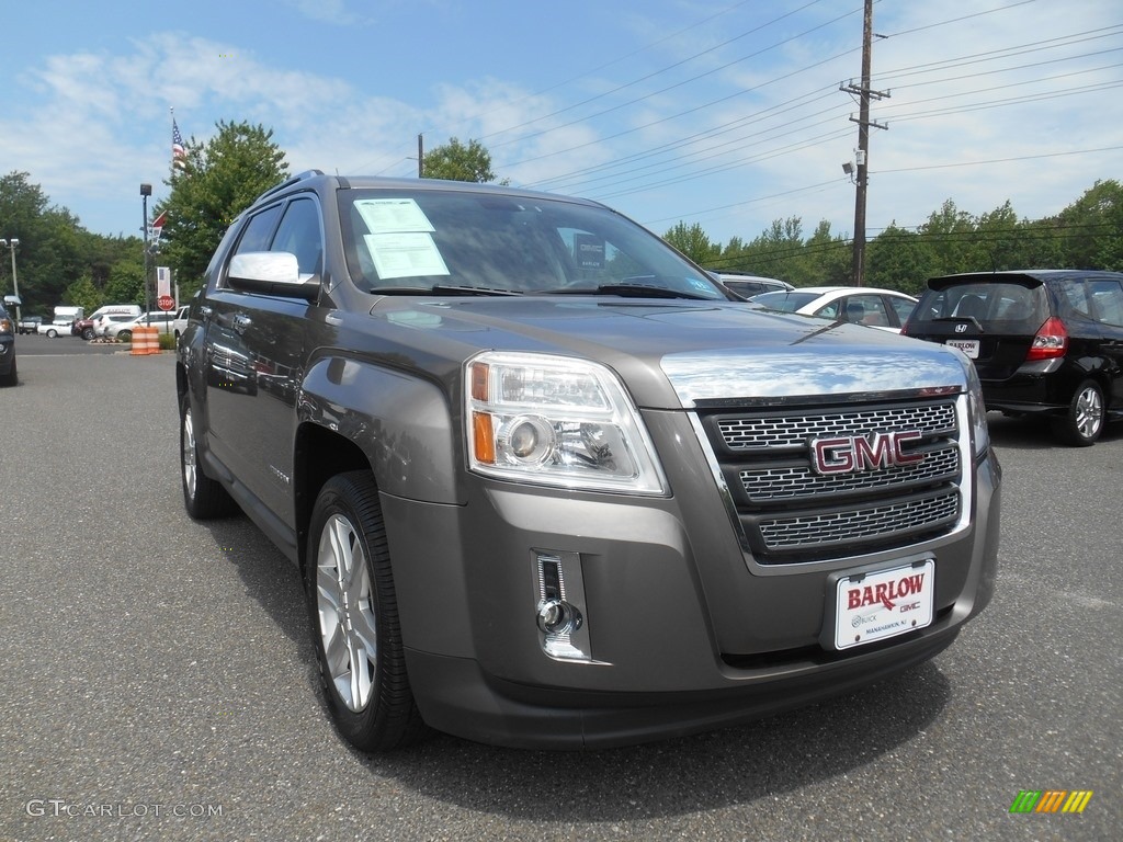 2010 Terrain SLT - Mocha Steel Metallic / Brownstone photo #1