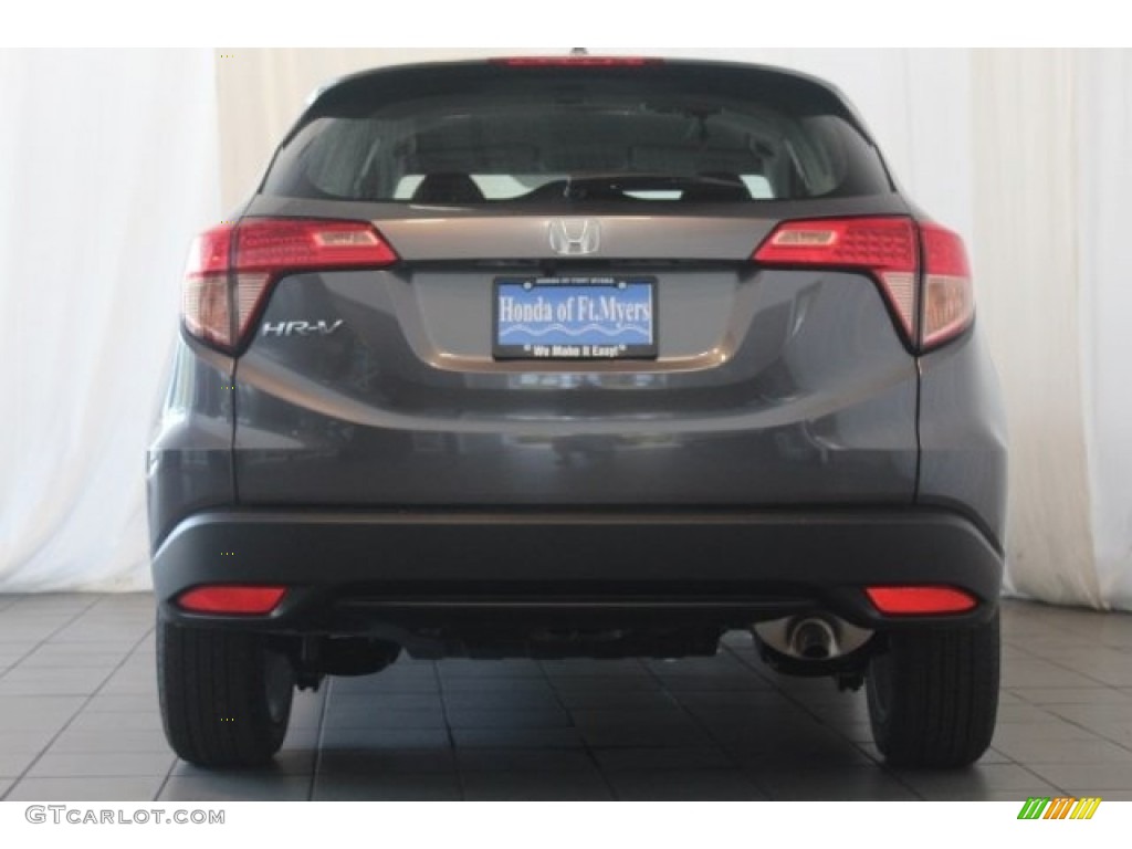 2016 HR-V LX - Modern Steel Metallic / Black photo #6