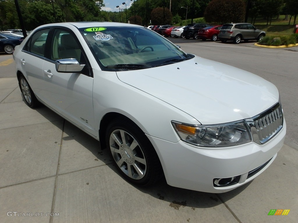 2007 MKZ AWD Sedan - Oxford White / Sand photo #7