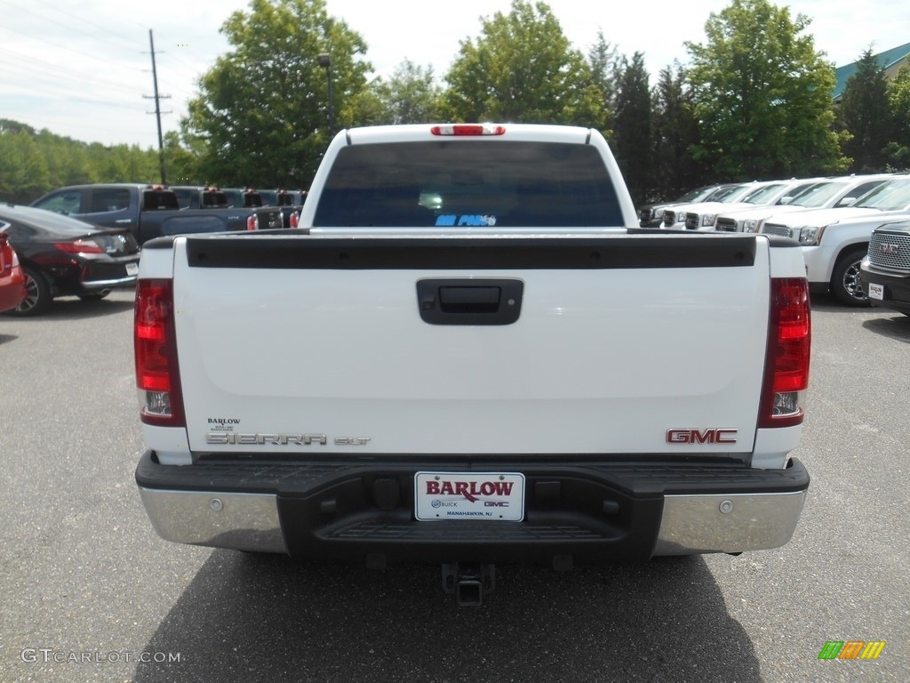 2013 Sierra 1500 SLT Crew Cab 4x4 - Summit White / Very Dark Cashmere/Light Cashmere photo #5