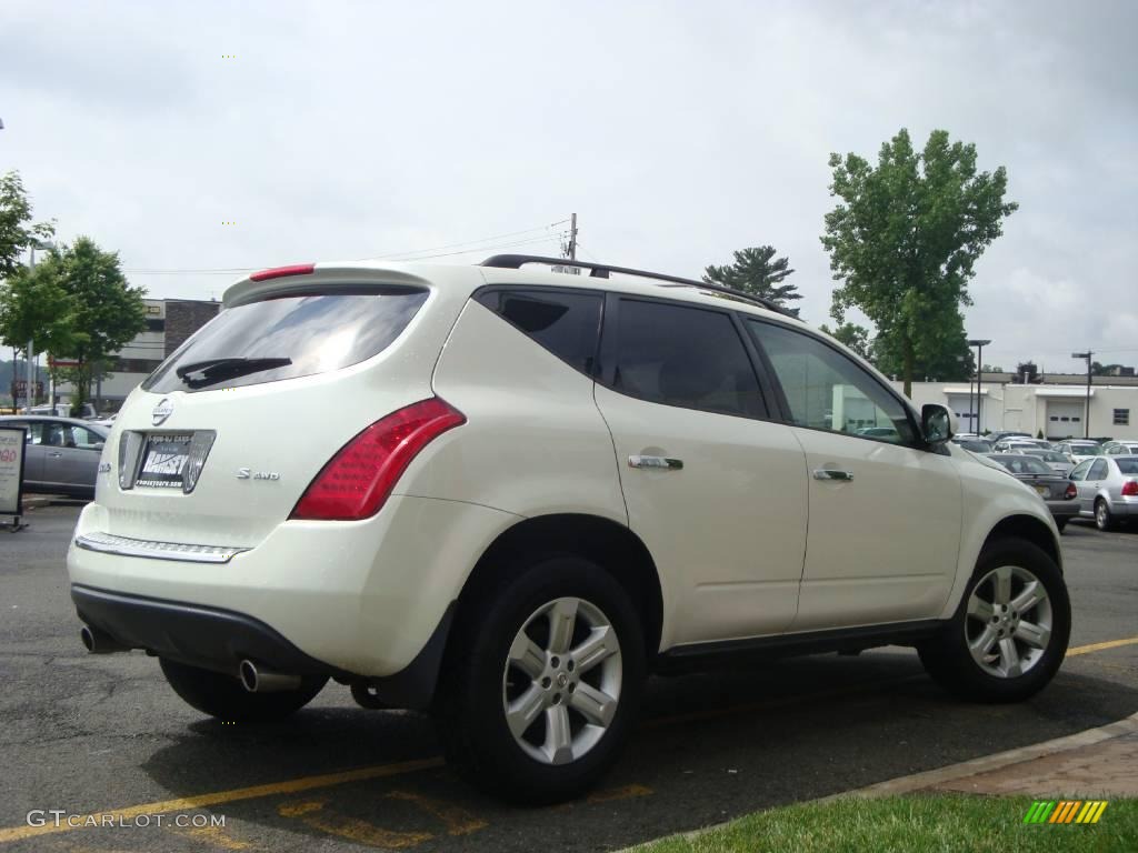 2007 Murano S AWD - Glacier Pearl White / Cafe Latte photo #10