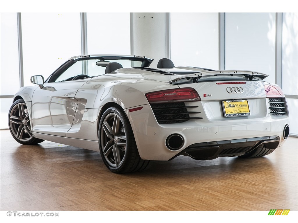 2015 R8 Spyder V8 - Ibis White / Black photo #10