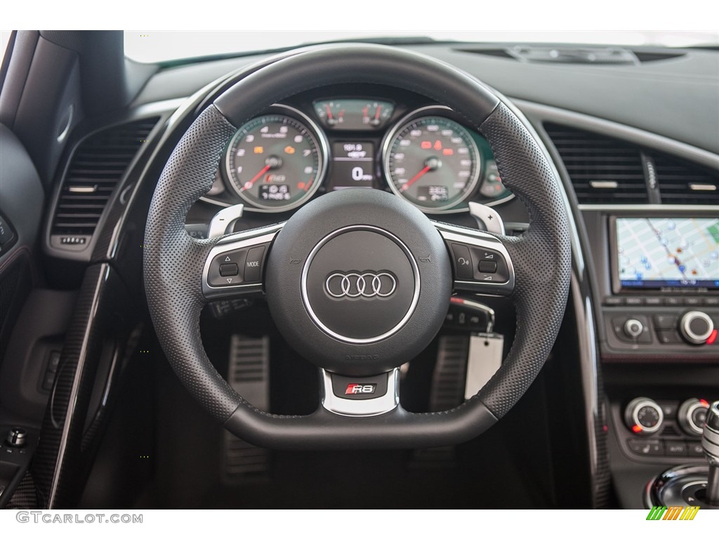 2015 R8 Spyder V8 - Ibis White / Black photo #15