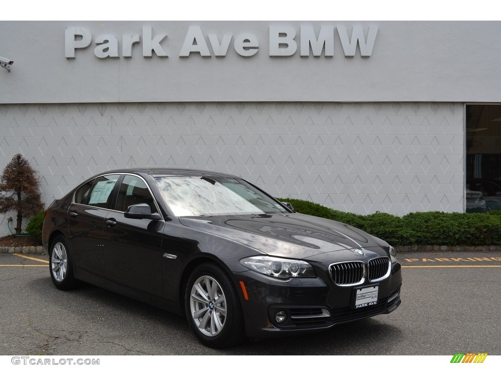 2016 5 Series 528i xDrive Sedan - Dark Graphite Metallic / Black photo #1