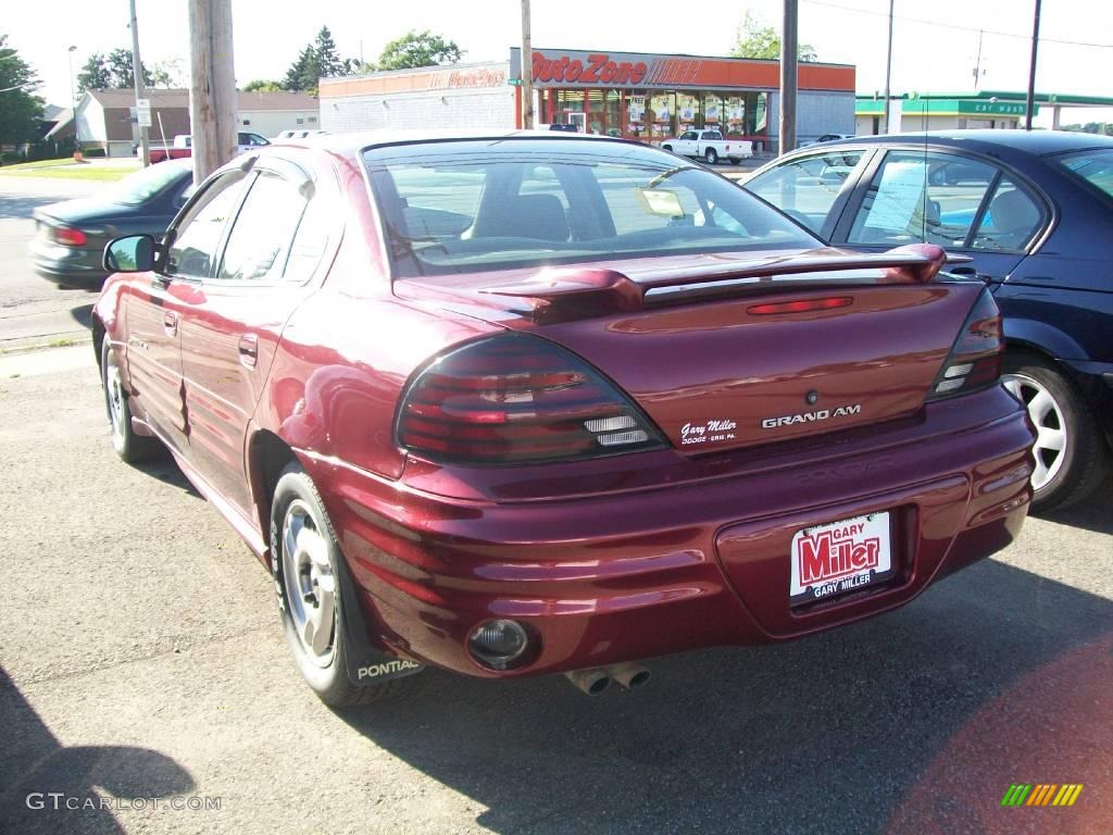 2000 Grand Am SE Sedan - Redfire Metallic / Dark Pewter photo #2