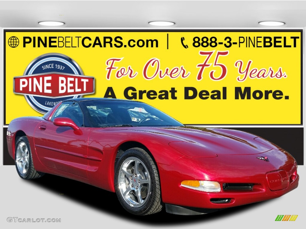 2004 Corvette Coupe - Magnetic Red Metallic / Black photo #1
