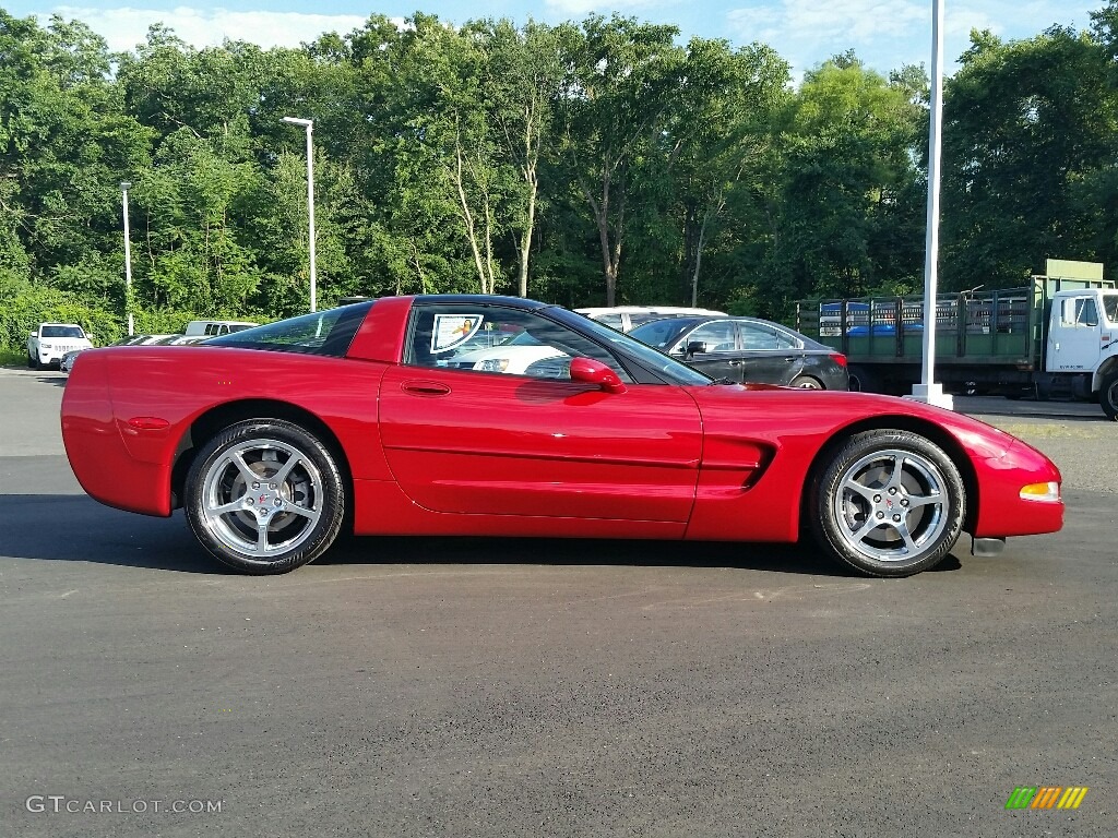 2004 Corvette Coupe - Magnetic Red Metallic / Black photo #4