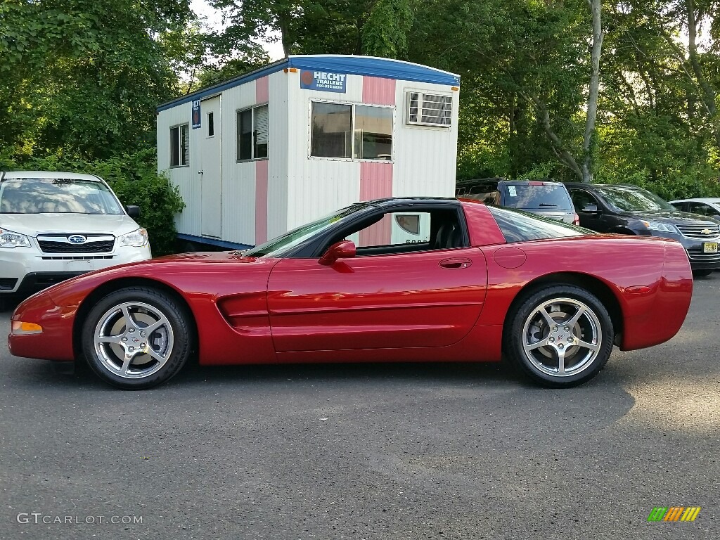 2004 Corvette Coupe - Magnetic Red Metallic / Black photo #8