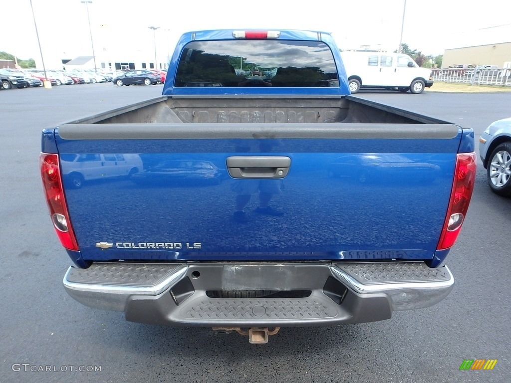 2005 Colorado LS Crew Cab 4x4 - Superior Blue Metallic / Very Dark Pewter photo #3