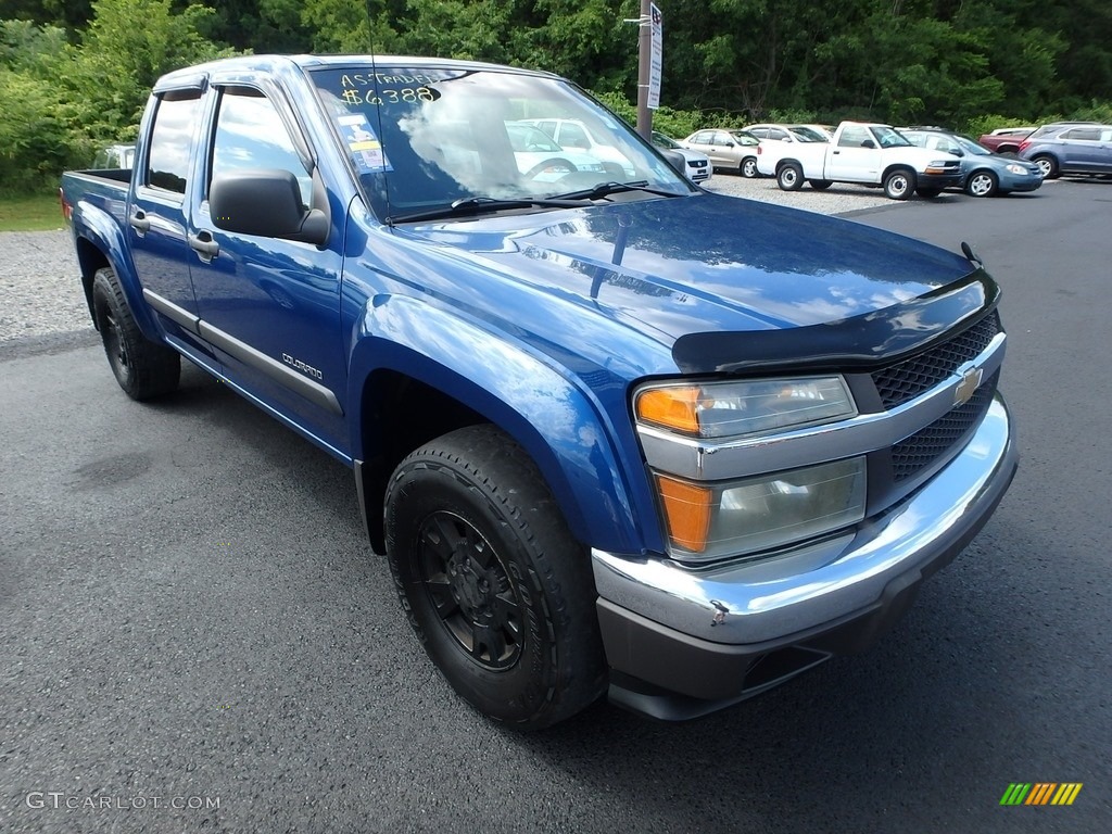 2005 Colorado LS Crew Cab 4x4 - Superior Blue Metallic / Very Dark Pewter photo #5