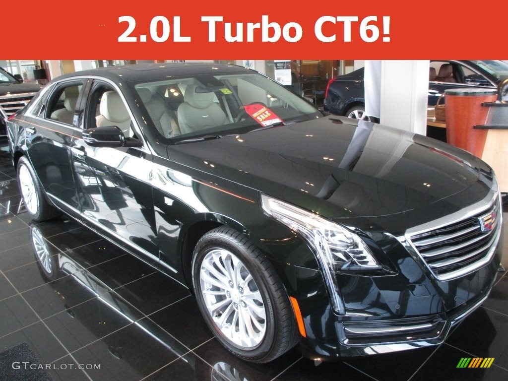 2016 CT6 2.0 Turbo - Dark Emerald Metallic / Light Neutral photo #1