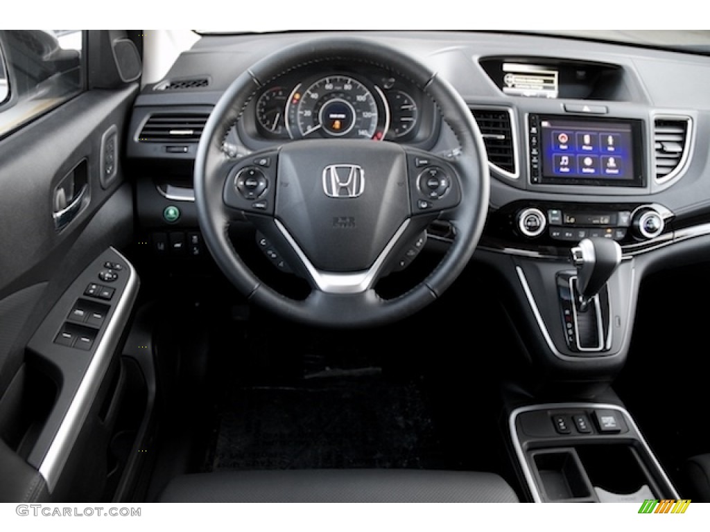 2016 CR-V Touring - White Diamond Pearl / Black photo #14