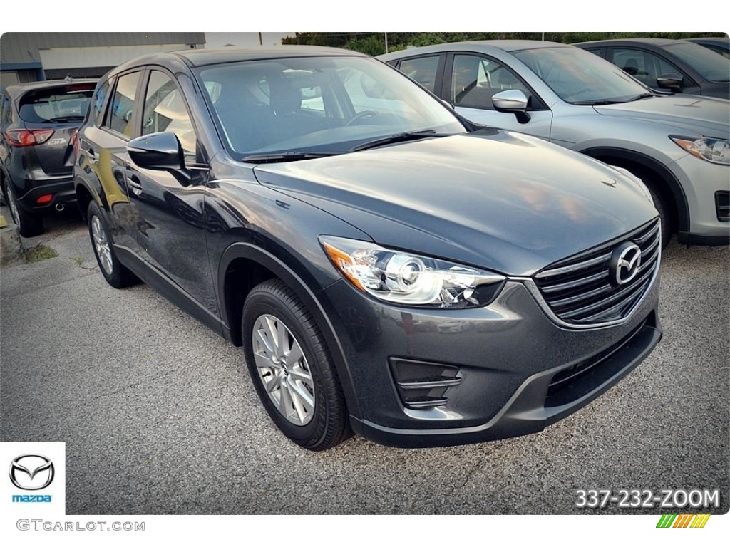 2016 CX-5 Sport - Meteor Gray Mica / Black photo #6