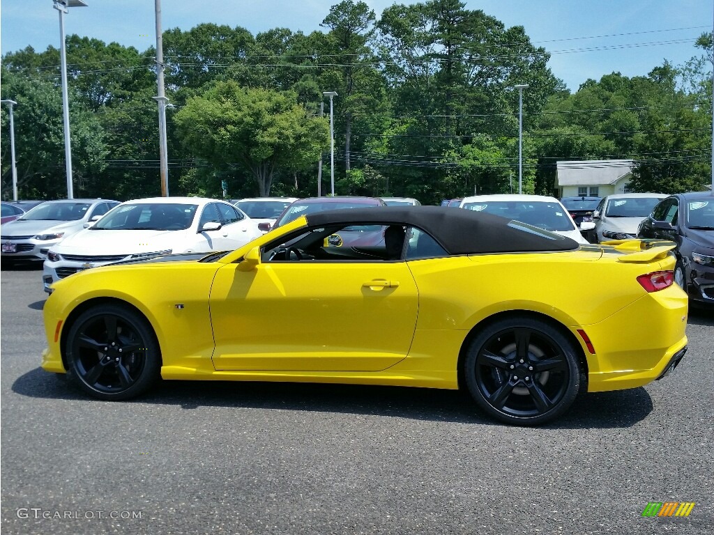 2017 Camaro SS Convertible - Bright Yellow / Jet Black photo #3