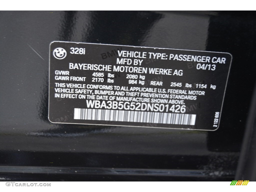 2013 3 Series 328i xDrive Sedan - Black Sapphire Metallic / Venetian Beige photo #35
