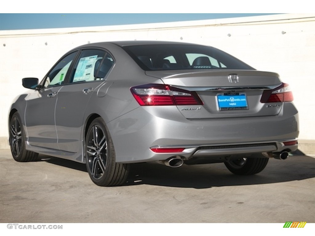 2017 Accord Sport Sedan - Lunar Silver Metallic / Black photo #2