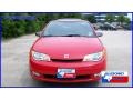 2003 Red Saturn ION 3 Quad Coupe  photo #2