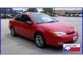 2003 Red Saturn ION 3 Quad Coupe  photo #5
