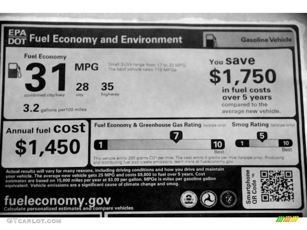 2016 Honda HR-V EX Window Sticker Photo #114455221