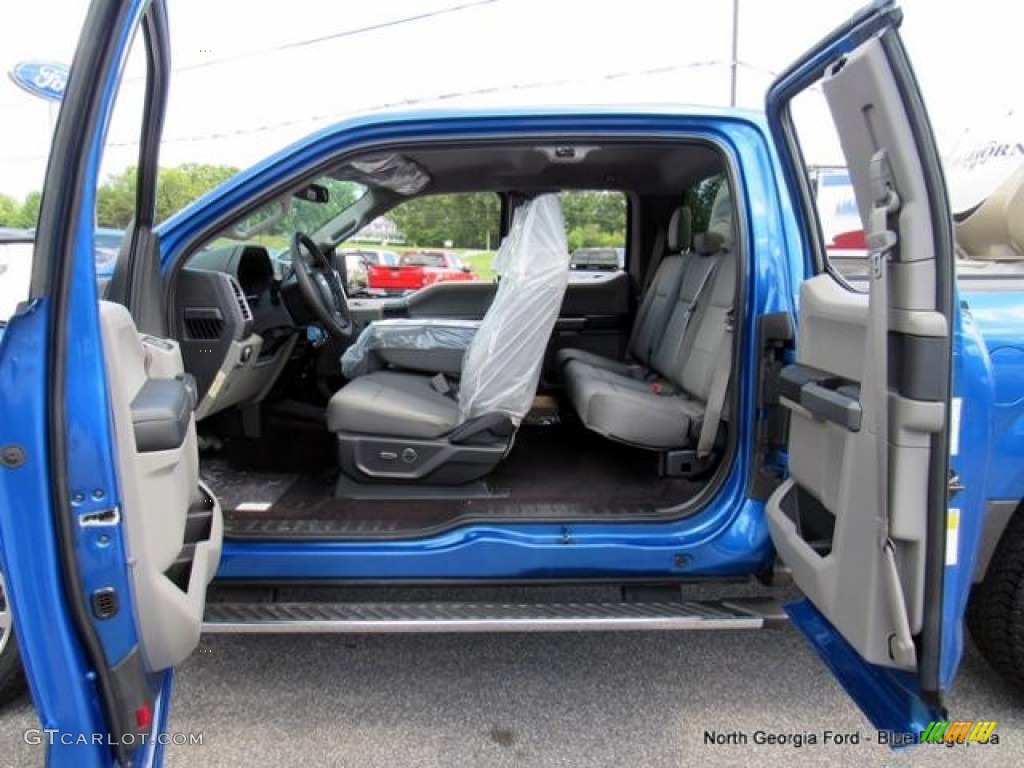 2016 F150 XLT SuperCab 4x4 - Blue Flame / Medium Earth Gray photo #13