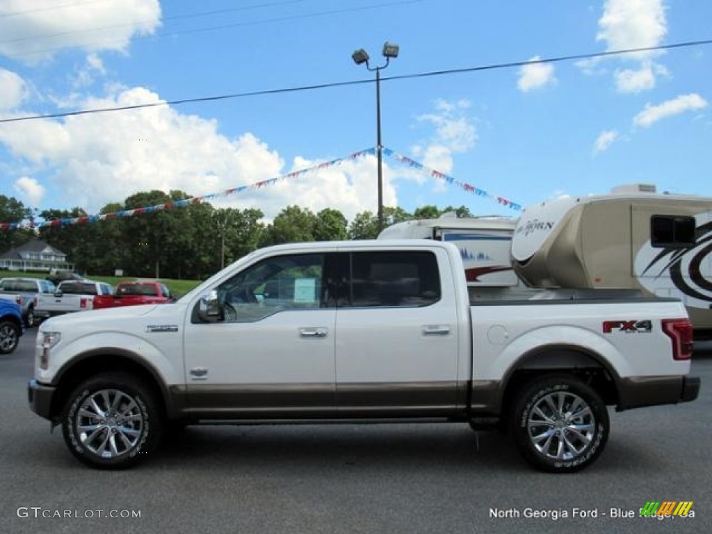2016 F150 King Ranch SuperCrew 4x4 - White Platinum / King Ranch Java photo #2