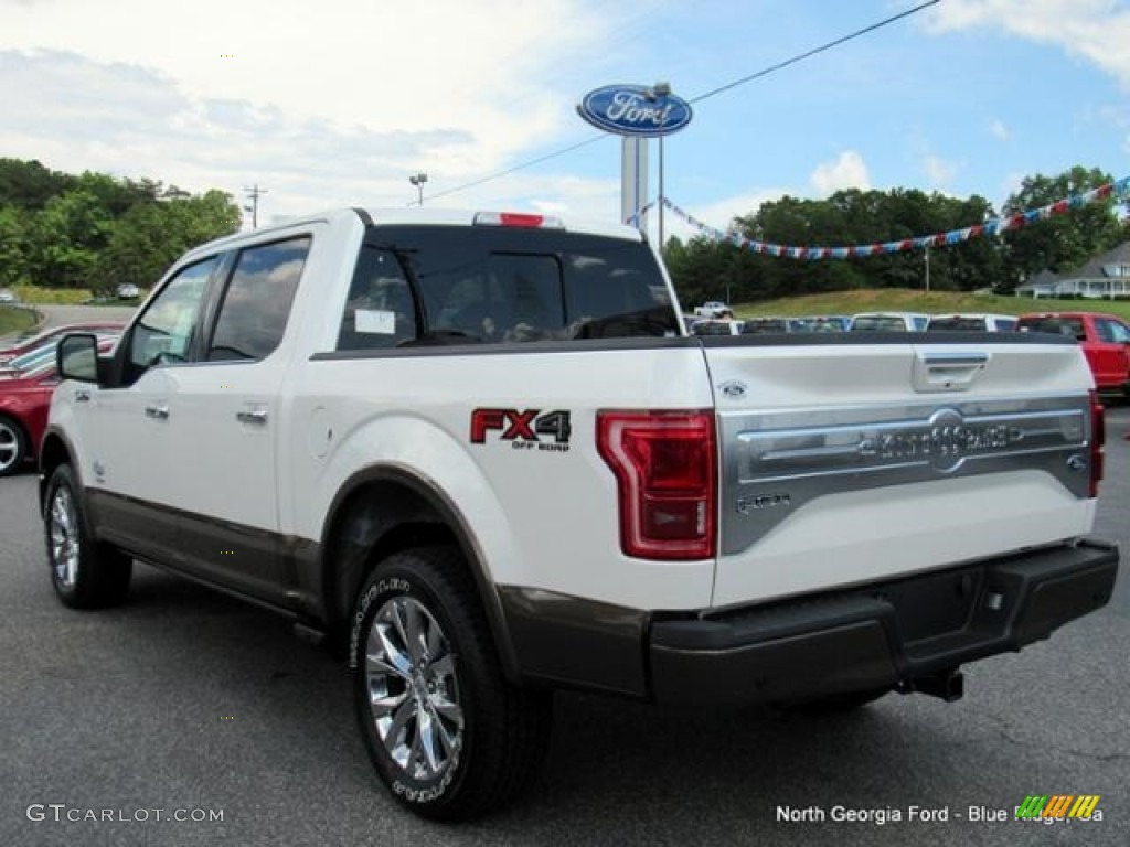 2016 F150 King Ranch SuperCrew 4x4 - White Platinum / King Ranch Java photo #3
