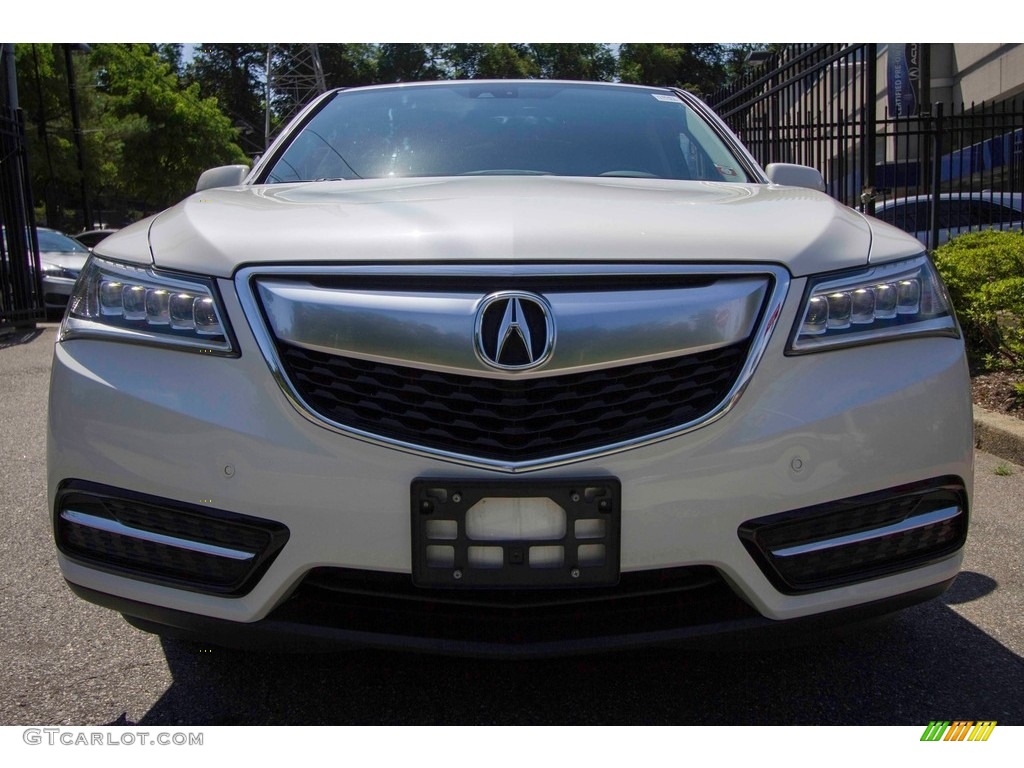 2014 MDX SH-AWD Technology - White Diamond Pearl / Eucalyptus photo #2