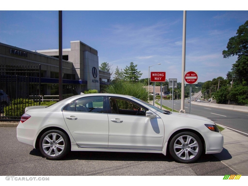 2009 RL 3.7 AWD Sedan - Alberta White Pearl / Parchment photo #3