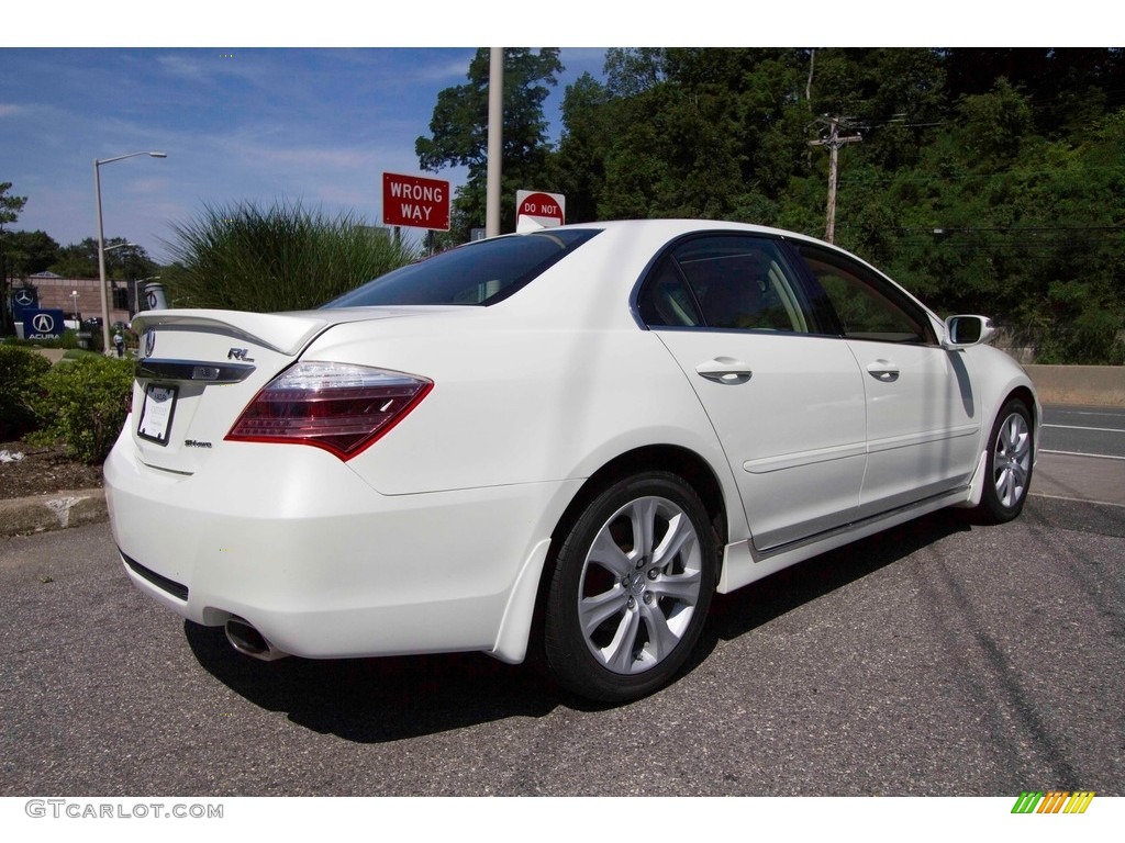 2009 RL 3.7 AWD Sedan - Alberta White Pearl / Parchment photo #4