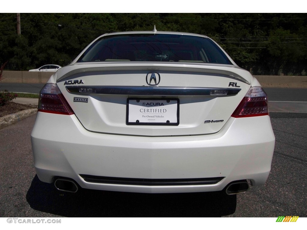 2009 RL 3.7 AWD Sedan - Alberta White Pearl / Parchment photo #5