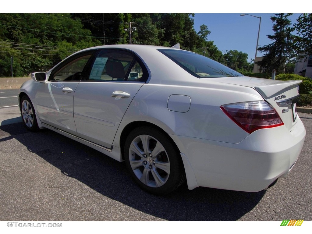 2009 RL 3.7 AWD Sedan - Alberta White Pearl / Parchment photo #6