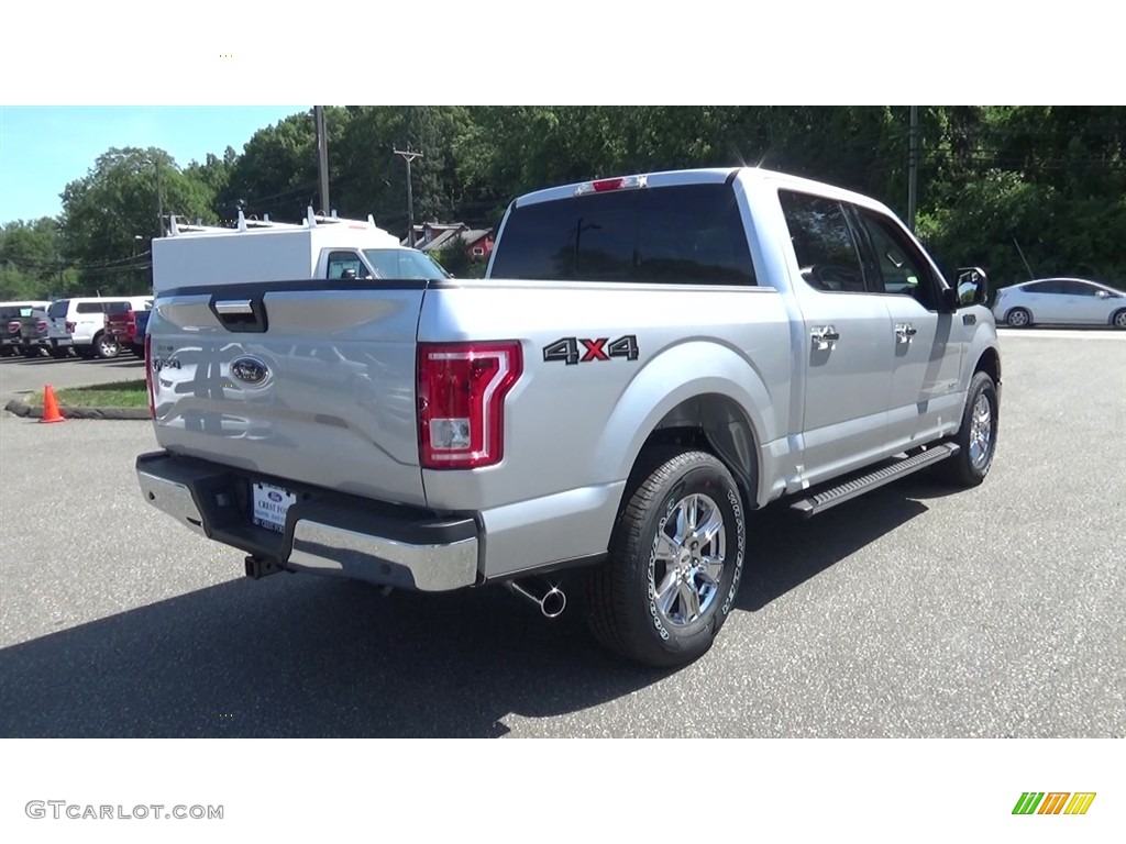 2016 F150 XLT SuperCrew 4x4 - Ingot Silver / Medium Earth Gray photo #7