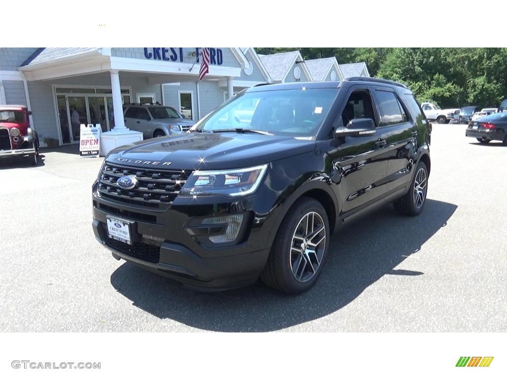 2017 Explorer Sport 4WD - Shadow Black / Ebony Black photo #3