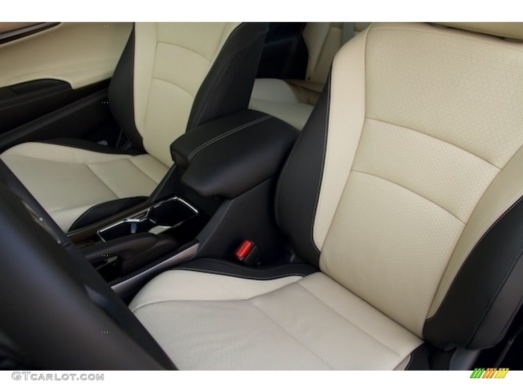 Black/Ivory Interior 2017 Honda Accord EX-L V6 Coupe Photo #114459478