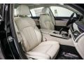 2016 BMW 7 Series Ivory White Interior Front Seat Photo