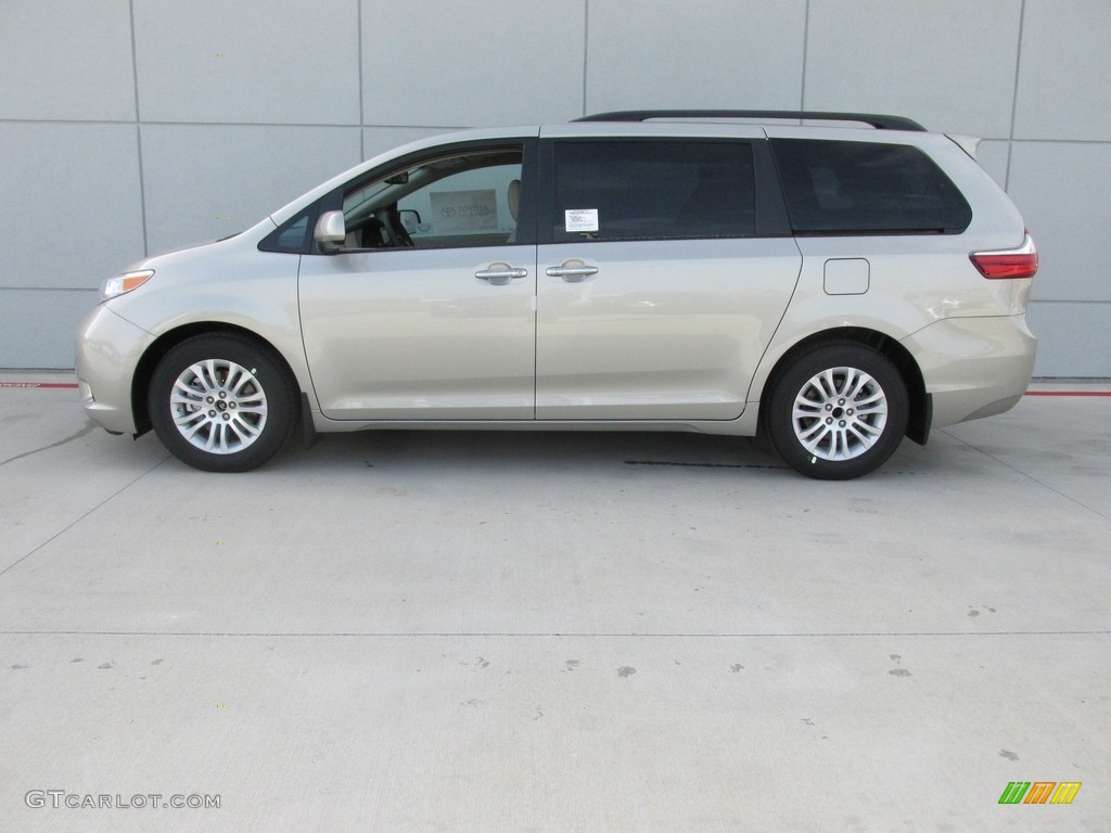 2016 Sienna XLE - Creme Brulee Mica / Dark Bisque photo #6