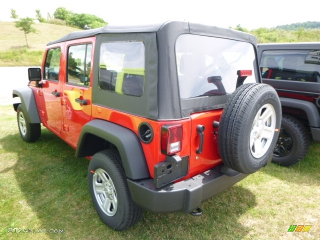 2016 Wrangler Unlimited Sport 4x4 - Firecracker Red / Black photo #5