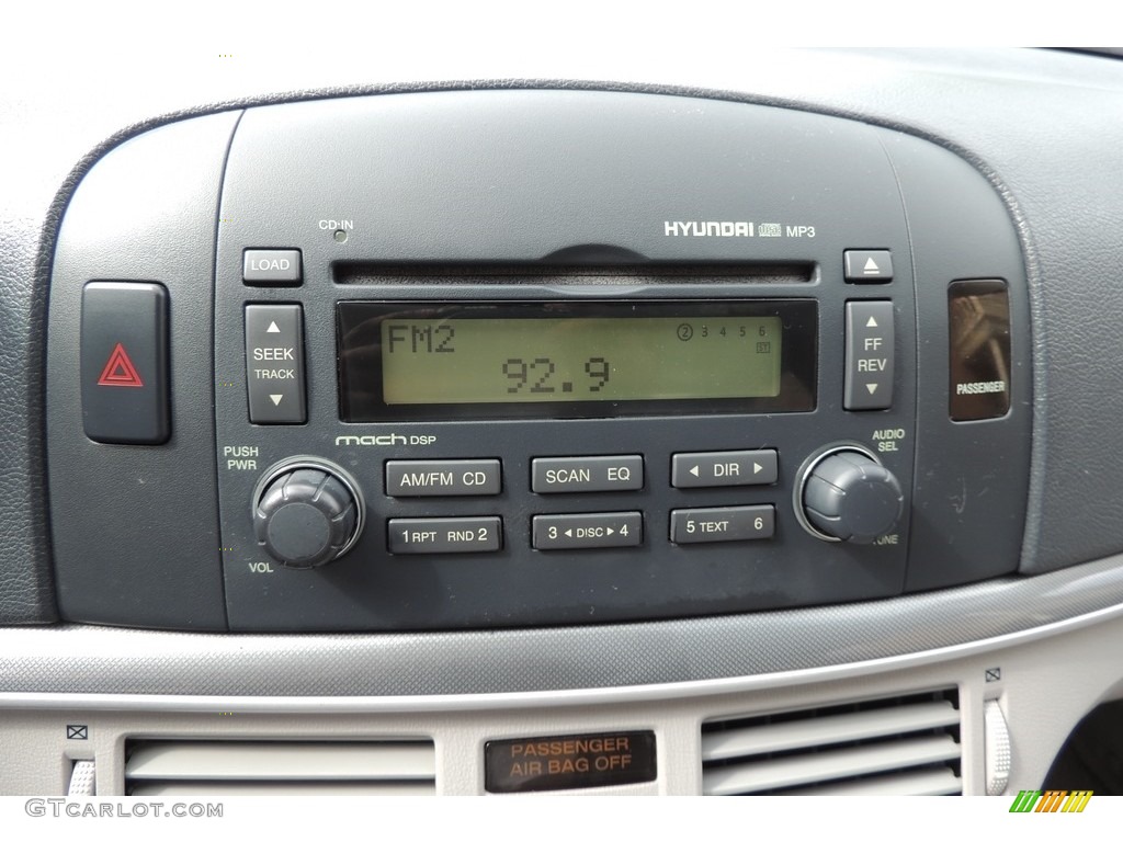 2007 Sonata SE V6 - Arctic White / Gray photo #11